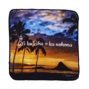 BA011037 [HAWAII タオルハンカチ 22×22cm China Man Hat Island]