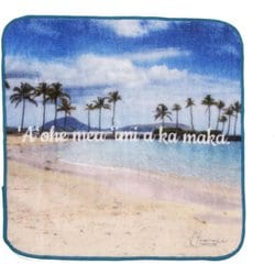 BA011051 [HAWAII タオルハンカチ 22×22cm Kahala Hilton Beach]