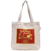 コットン トートバッグ HAWAII L ナチュラル レッド BA058078