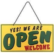 メタル OPEN/CLOSE サイン RESUME TIME GR/YE DE057552