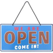 メタル OPEN/CLOSE サイン RESUME TIME BR/BL DE057576