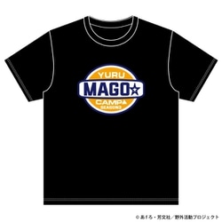 AKRYU3006-BKL ゆるキャン△ SEASON 3 孫ライダーズ Tシャツ ブラック L [キャラクターグッズ]