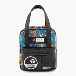YP-903RB [保冷付ラウンドバック 地下鉄グラフィティ・グレイ W20×D10×H23cm]