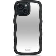 16310 [Wavy Case ミラー耐衝撃 iPhone 16e/15/14/13用ケース Black/Mirror]