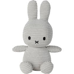 BTT-001SGY Miffy Corduroy シリーズ ぬいぐるみ 23cm Soft Grey [キャラクターグッズ]