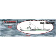 PJ35005 1/350 英・スコット級嚮導駆逐艦・HMSマルカム 1942 [組立式プラスチックモデル]
