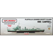 PJ35008 1/350 英・スコット級嚮導駆逐艦・HMSキャンベル 1942 [組立式プラスチックモデル]