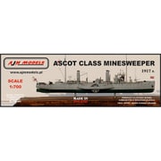 PJ70001 1/700 英・外輪掃海艇・HMSアスコット 1917フルハル [組立式プラスチックモデル]