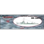 PJ70008 1/700 英・スコット級嚮導駆逐艦・HMSキャンベル 1942 [組立式プラスチックモデル]