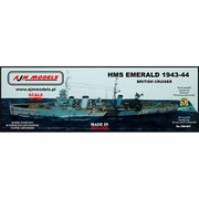 PJ70037 1/700 英・軽巡洋艦・HMSエメラルド 1943-44 [組立式プラスチックモデル]