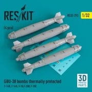 RSK32-0293R 1/32 GBU-38 500ポンドJDAM 海軍型 4個入 [プラモデル用パーツ]