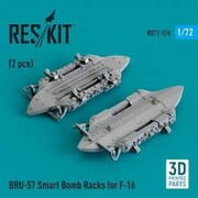 RSK72-0176R 1/72 F-16用BRU-57 爆弾ラック 2個入 [プラモデル用パーツ]