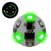 W-PARTS LEDモジュール（磁気スイッチ付き） 3LED回転点灯 緑 [プラモデル用パーツ]