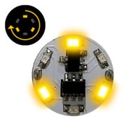 W-PARTS LEDモジュール（磁気スイッチ付き） 3LED回転点灯 黄 [プラモデル用パーツ]
