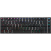 AIRONE(エアワン) 超薄型 メカニカルキーボード 英語US配列68キー 65%レイアウト CHERRY MX ULPクリックスイッチ採用 マクロ・リマッピング対応 シルバー MD68-CUSBLGRA1