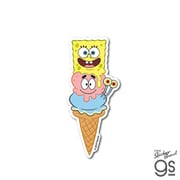 SPO-041 スポンジ・ボブ ダイカットミニステッカー アイス [キャラクターグッズ]