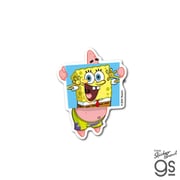 SPO-044 スポンジ・ボブ ダイカットミニステッカー ボブになりたい [キャラクターグッズ]