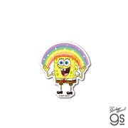 SPO-048 スポンジ・ボブ ダイカットミニステッカー RAINBOW [キャラクターグッズ]