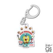 SPO-056 スポンジ・ボブ アクリルキーホルダー STAY POSITIVE！ [キャラクターグッズ]