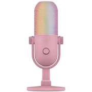 タップトゥミュート機能搭載 RGB USB マイク Razer Seiren V3 Chroma Quartz Pink RZ19-05060300-R3M1