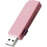 USBメモリ 32GB USB3.2(Gen1) USB A スライドシャッター式 ストラップホール付 セキュリティ機能対応 Windows 11/10/Mac パソコン 他対応 マット ILMF ピンク MF-ER3032GPN-IL