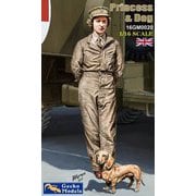 GEC16GM0020 1/16 若き日の女王陛下と犬 [組立式プラスチックモデル]
