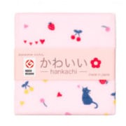 JK4714 [ジャパニーズスタイル フルーツとねこ ハンカチ]