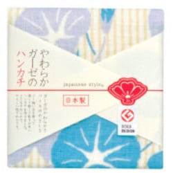 JS4124 [ジャパニーズスタイル たてすに朝顔 ハンカチ]