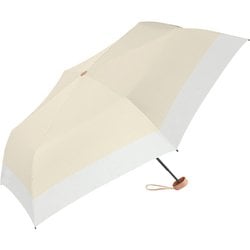 日傘 折りたたみ傘 晴雨兼用 solshade（ソルシェード） 025 50cm 手開き式 遮光率100％ UPF50＋ UV遮蔽率99.9％以上 遮熱率83％以上 グラスファイバー ベージュ/アイボリー