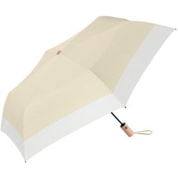 日傘 折りたたみ傘 晴雨兼用 solshade（ソルシェード） 026 51cm 自動開閉 遮光率100％ UPF50＋ UV遮蔽率99.9％以上 遮熱率83％以上 グラスファイバー ベージュ/アイボリー