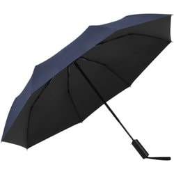 日傘 折りたたみ傘 晴雨兼用 solshade（ソルシェード） 027 57cm 自動開閉 遮光率100％ UPF50＋ UV遮蔽率99.9％以上 遮熱率89％以上 グラスファイバー ネイビー