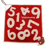 KK6503 [かずくま ワッペン ループ付ウォッシュタオル レッド]