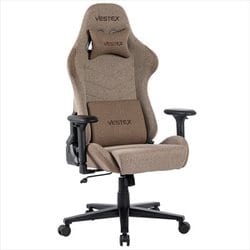 ゲーミングチェア S1シリーズ ブラウン ファブリック ポケットコイル入 低座面 腰部振動機能 VES-S1BR