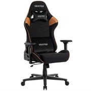 ゲーミングチェア S2シリーズ ブラウン 高撥水メッシュファブリック ポケットコイル入 低座面 腰部振動機能 VES-S2BR
