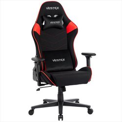 ゲーミングチェア S2シリーズ レッド 高撥水メッシュファブリック ポケットコイル入 低座面 腰部振動機能 VES-S2RD