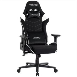 ゲーミングチェア S2シリーズ ホワイト 高撥水メッシュファブリック ポケットコイル入 低座面 腰部振動機能 VES-S2WH
