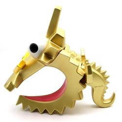 コロドラゴン ゴールドカラー ソフビ コロコロコミック　エレクトリックトイ ゴールドに輝く「コロドラゴン」が新たにSOFVIPSからやってきた