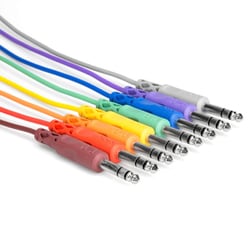 30cm ステレオフォンオス-ステレオフォンオス パッチケーブル 8本パック CSS-830