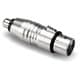 RCAメス-XLR3ピンメス 変換アダプター GXF-132