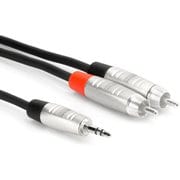 3m ステレオミニオス-モノラルフォンオス×2 オーディオケーブル HMP-010Y