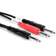 2m ステレオフォンオス-モノラルフォンオス×2 インサーションケーブル STP-202