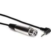 30cm XLRキャノンメス-L型ステレオミニオス マイクケーブル XVS-101F