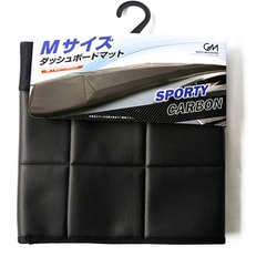 421502 [スポーティーカーボンダッシュボードマット M BK]