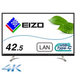 液晶モニター/42.5型/4K（3840×2160）/IPSパネル/アンチグレア/HDMI×2 DP×1 USB-C×1/ブラック FlexScan EV4340X-BK