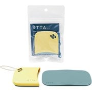 STTA 超速乾 超吸水 スポンジタオル シートタイプ 約長さ12cm×幅6.2cm×厚さ0.3cm レモン