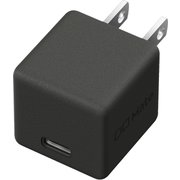 USB急速充電器 Charger 001 USB PD(パワーデリバリー)対応 20W USB-C×1 小型ボディ シボ加工 ライトブラック MATE-CH001-LBK