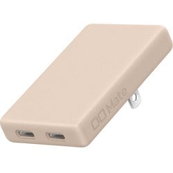 USB急速充電器 Mate Charger 003 USB PD（パワーデリバリー）対応 20W USB-C×2 超薄型設計 シボ加工 シェルピンク MATE-CH003-SPK