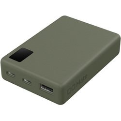 モバイルバッテリー Powerbank 001 10000mAh 20W USB-C×2/USB-A×1 モスグリーン MATE-PB001-MGR