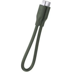 シリコンケーブル USB-C to Lightning 0.15m MFI認証 モスグリーン CIO-SL30000-CL015-MGR