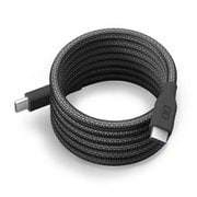 スパイラルケーブル USB-C to USB-C 1m PD240W対応 ライトブラック CIO-NLSC30000-CC1-LBK